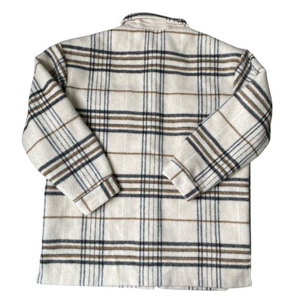 Forever 21 Multicolor Women's Oversized Plaid Flannel Jacket Size M - Picture 8 of 8